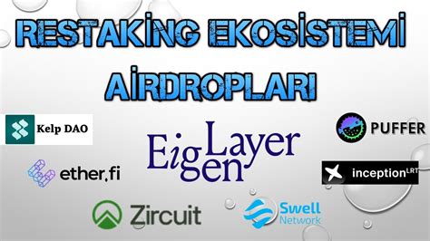 Restaking Ekosistemi Airdrop D Lleri Eigenlayer Swell Puffer