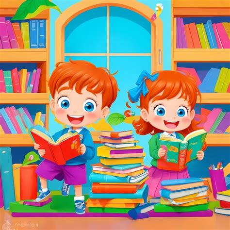 Premium Ai Image Smart Lessons Educative School Boy Cartoons