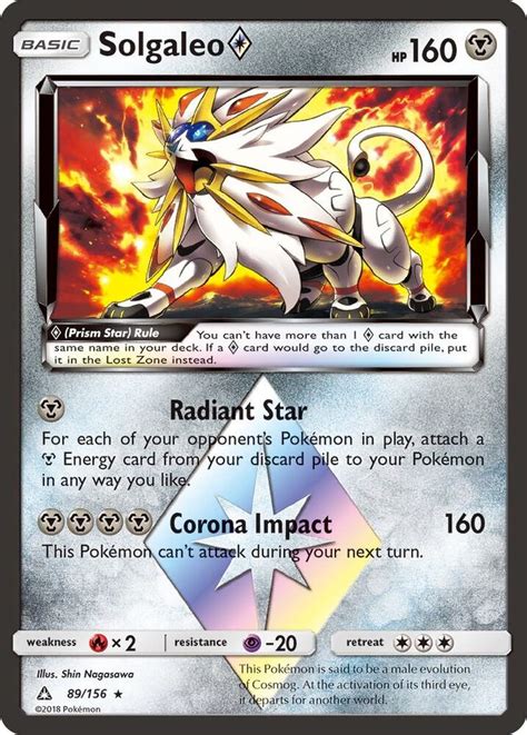 Solgaleo Prism Star Sm Ultra Prism Pokemon