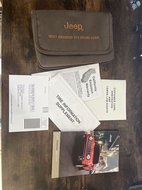 Jeep Renegade Owners Manual User Guide Book Set And Case Oem