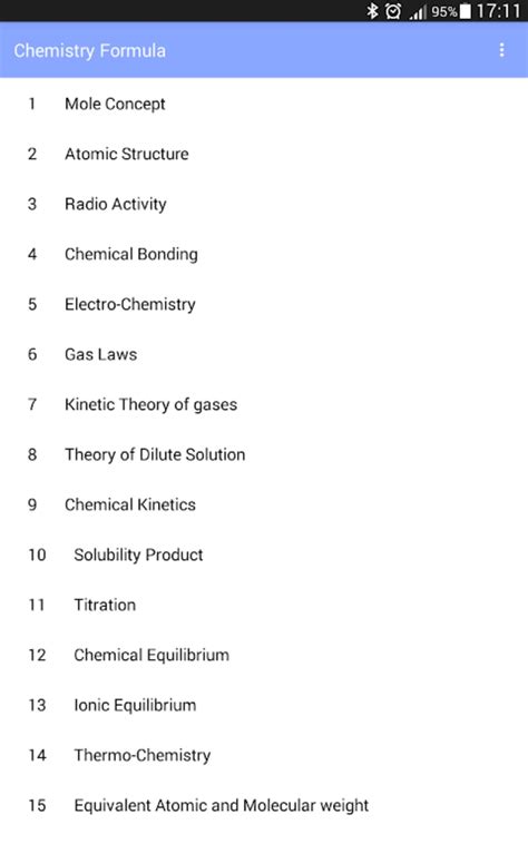 Android I In Chemistry Formula Apk Ndir