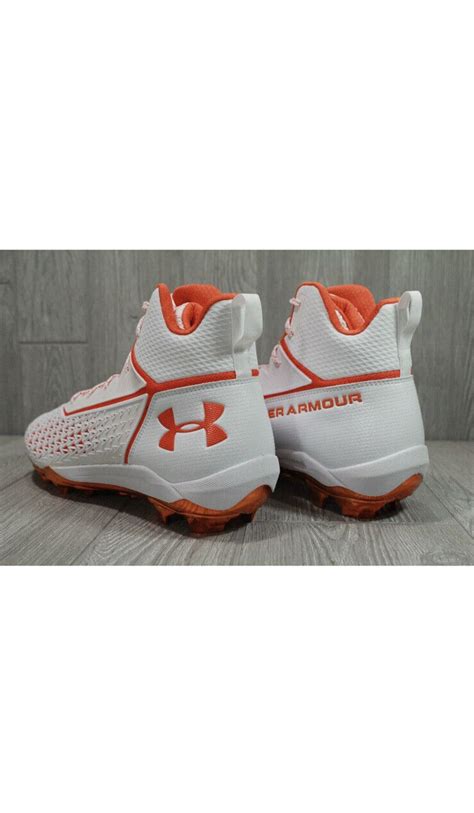 Under Armour Men S Hammer MC Football Cleats White Orange 3022836 117