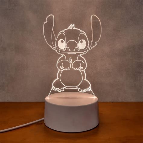 Poplumos Lumin Ria Led D Abajur De Mesa Stitch Lilo Stitch