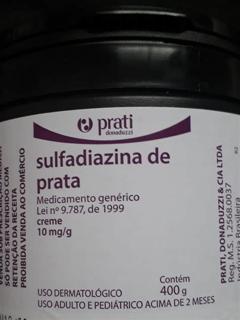 Dermazine 400g Sulfadiazina De Prata Laboratorio Prati R 13900 Em