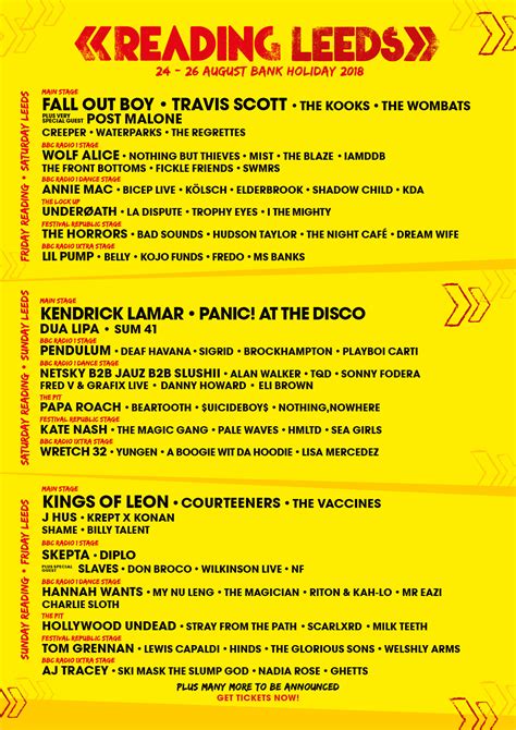 Reading Festival 24 — 26 August Richfield Avenue