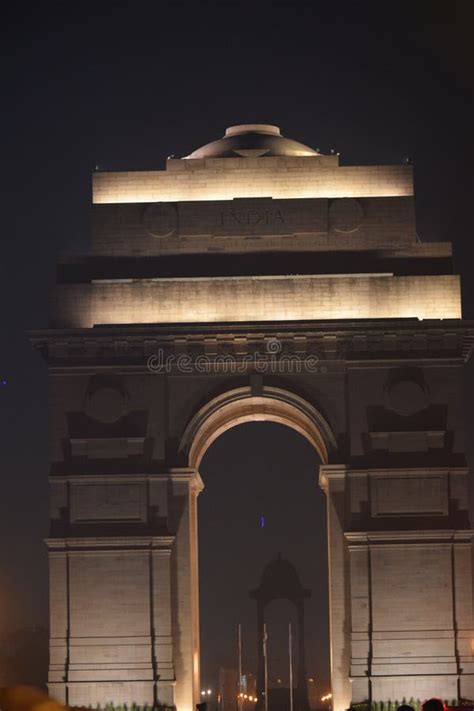 Night View of India Gate in Delhi India, India Gate Full View during ...