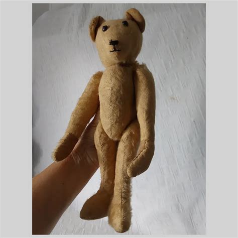 Antique Straw Filled Mohair Teddy Bear With Hump Back Ruby Lane