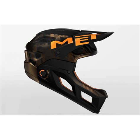 Met Parachute Mcr Mips Full Face Helmet Orange Bronze Matt