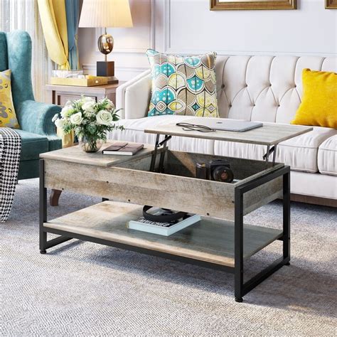 Howcool Yitahome Lift Top Coffee Table With Storage Side Drawer