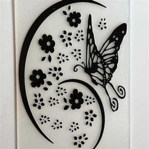 Butterfly Embossing Folder Etsy