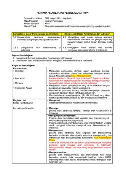 Contoh Rpp Menggunakan Framework Ubd