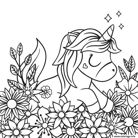 Coloriage Princesse Licorne Mandala Facile Maternelle Vegetation Dessin