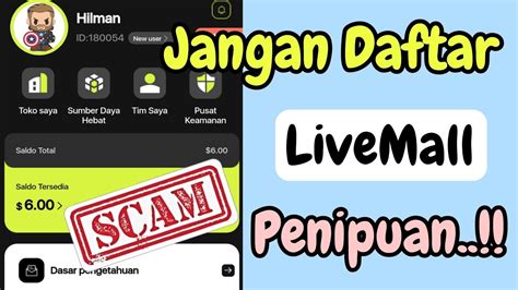 Jangan Daftar Aplikasi Livemall Sebelum Lihat Video Ini Review