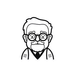 Captivating Grandpa Illustration To Color Coloring Page