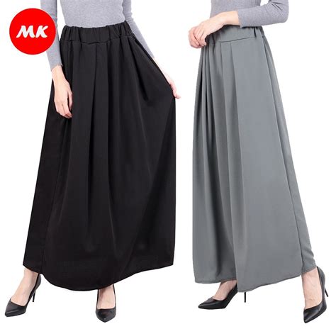 Mk Womens Muslimah Skirts Skirt Muslimah Womens Elastic A Line