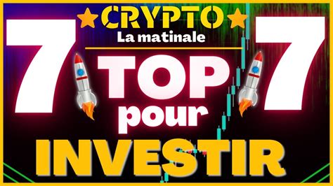 La Matinale Crypto Je Classe Le Top Des Altcoins Quel Est Le