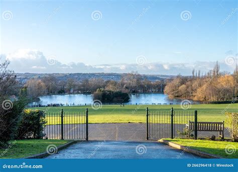 The View Towards the Boating Lake at Saltwell Park - a Public Park in Gateshead, UK Stock Photo ...