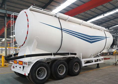 Cbm Tons Dry Bulk Powder Cement Tanker Trailer Cement Transport