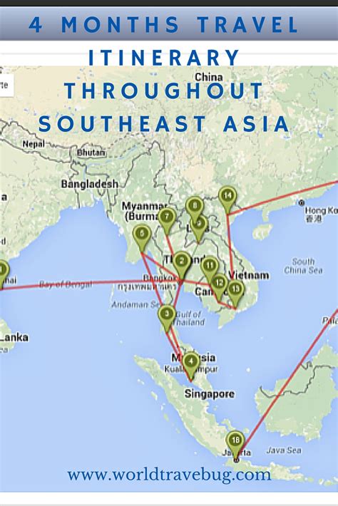 Months Southeast Asia Travel Itinerary World Travel Bug