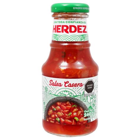 7501003103703 HERDEZ SALSA CASERA VIDRIO 240G