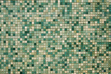 Small Green Mosaic Tiles Small Green Mosaic Tiles Stock Photo By