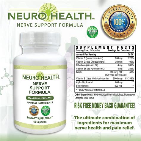 Buy Neuro Health Nerve Support Formula Natural Vitamins Including