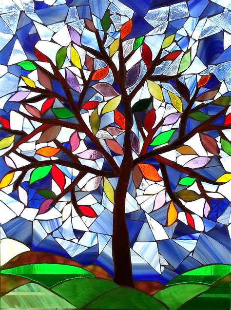 Stained Glass Mosaic Tree Of Life Glass Designs