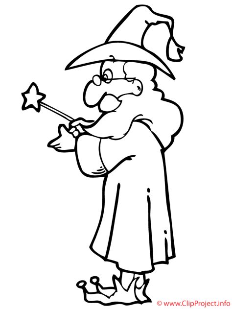 Magicien Coloriage Fable Coloriages Dessin Picture Image Graphic