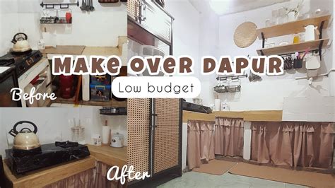 MAKE OVER DAPUR LOW BUDGET PASANG STICKER GORDEN KOLONG AGAR MAKIN