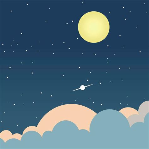 Glowing Beautiful Bright Starry Night Sky Vector Illustration 29319180 Vector Art At Vecteezy