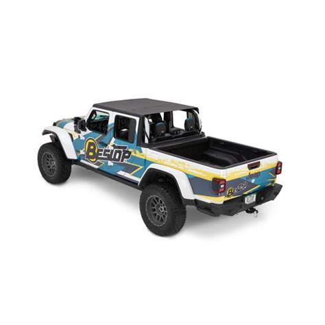 Bestop 52615 35 Header Cable Style Safari Bikini Top For Jeep Gladiator