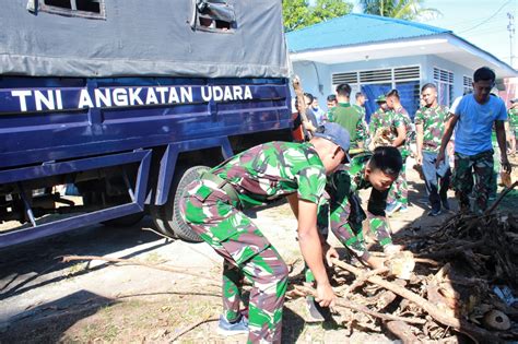 Pentingnya Menjaga Kebersihan Lanud Sam Ratulangi Adakan Korve Bersama