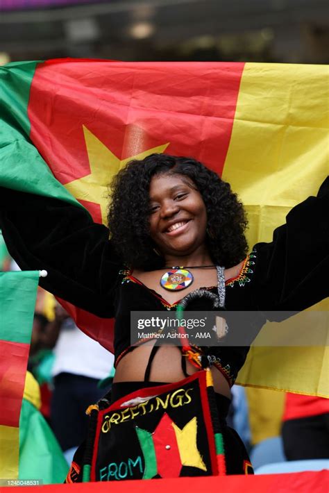 A Fan Of Cameroon During The Fifa World Cup Qatar 2022 Group G Match