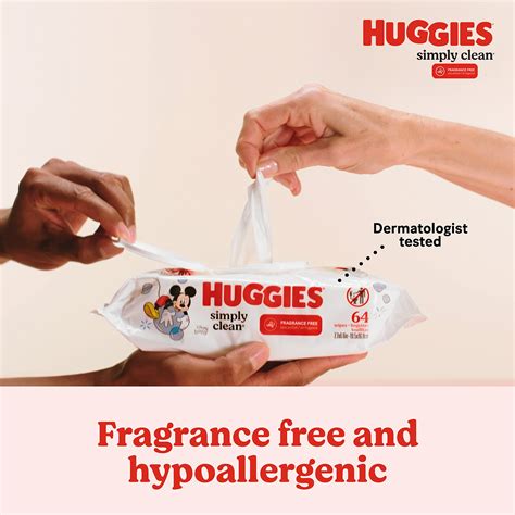 Huggies Simply Clean Baby Wipes Fragrance Free Soft Pack Ph