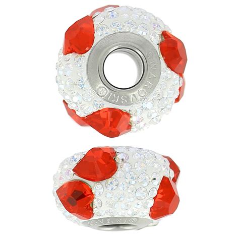 BeCharmed Pavé Swarovski 81722 15 mm Light Siam Crystal MOL x1 Perles