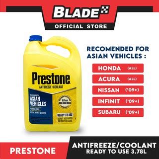 Prestone Prediluted Antifreeze Coolant Blue Gallon Ready To Use