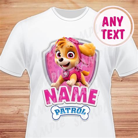 Skye Paw Patrol Iron On Digital File Only Skye Paw Patrol Printable Shirt Design Skye Paw Patrol