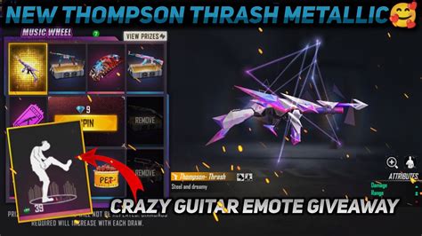 New Event Free Fire Pakistan Server New Thompson Thrash Metallic Skin