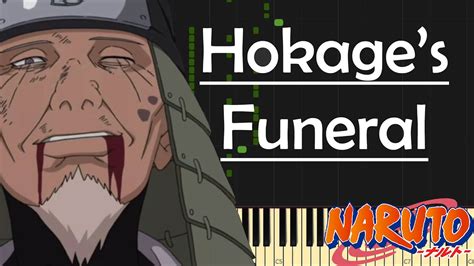 Naruto Hokage S Funeral Piano Tutorial Youtube