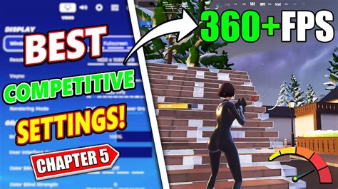 The Best Competitive Settings In Fortnite Chapter Max Fps Boost