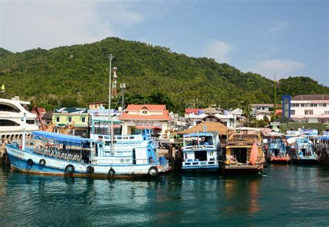 The Pier In Mae Haad Koh Tao Surat Thani Province Thailand Editorial