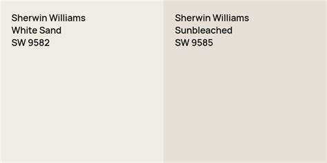 Sherwin Williams White Sand Vs Sherwin Williams Sunbleached Comparison