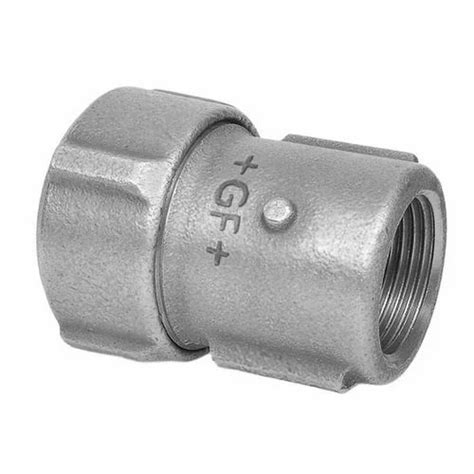 Georg Fischer Malleable Cast Iron Female Adaptor Black For Iso 65 Steel