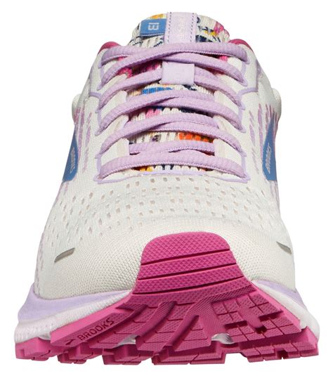 Brooks Empower Her Collection Ghost 13 Running Shoes In White Pink