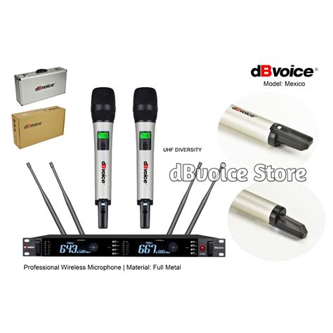 Jual Professional Wireless Microphone UHF DIVERSITY DBvoice MEXICO