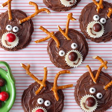 Chocolate Reindeer Cookies Recipe Taste Of Home