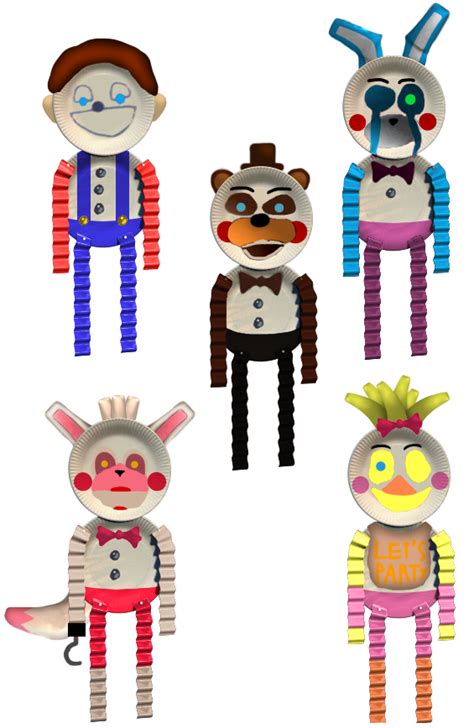 Fnaf Plus Paperpals By Ajosterio On Deviantart