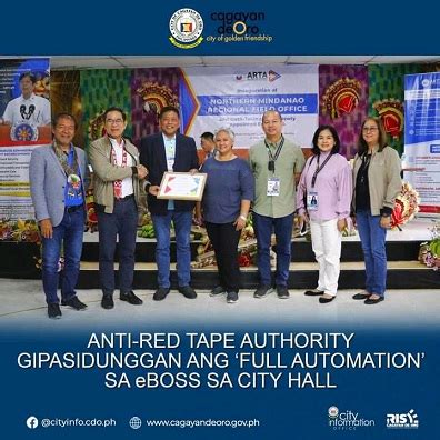 Cagayan De Oro Anti Red Tape Authority Gipasidunggan Ang Full