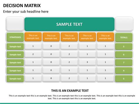 PowerPoint Decision Matrix | SketchBubble