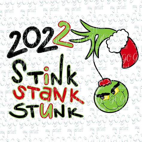 Stink Stank Stunk Png Christmas Png Sublimation Designs Etsy